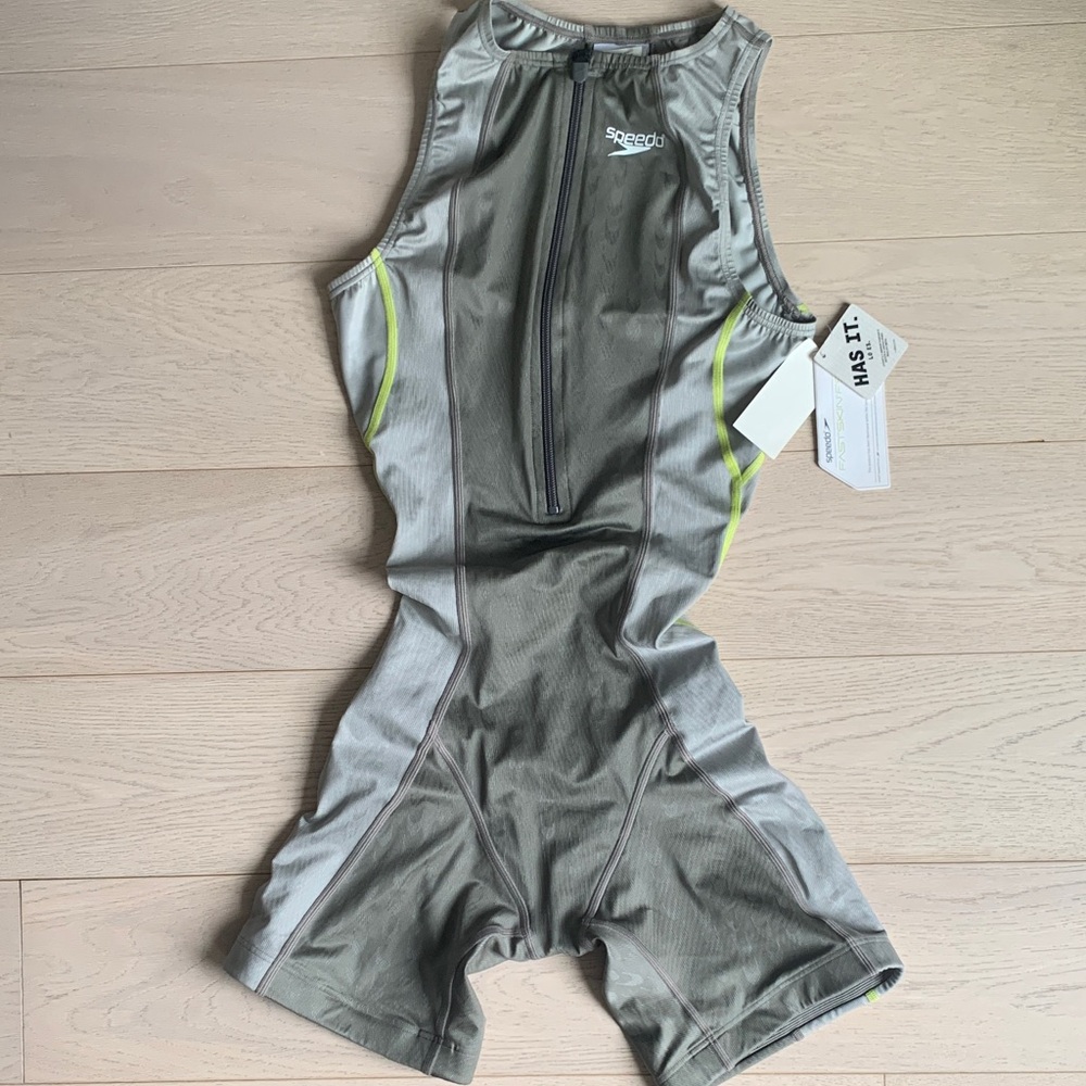 Speedo Men's Triathlon Suit with Yellow Highlights